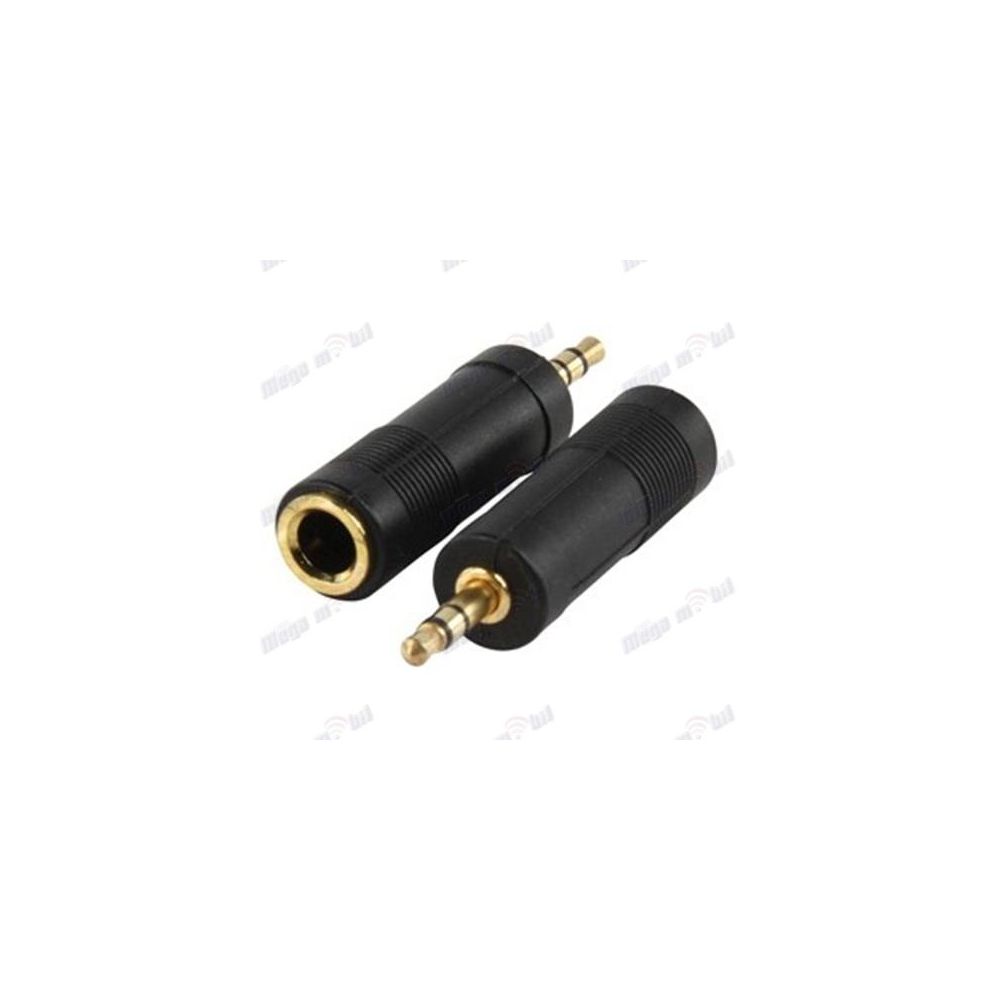 Konektor 6.35mm Female to 3.5mm Male Stereo.